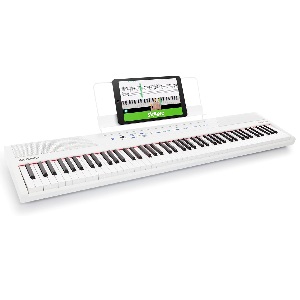 Teclado digital de 88 teclas semicontrapesadas en blanco